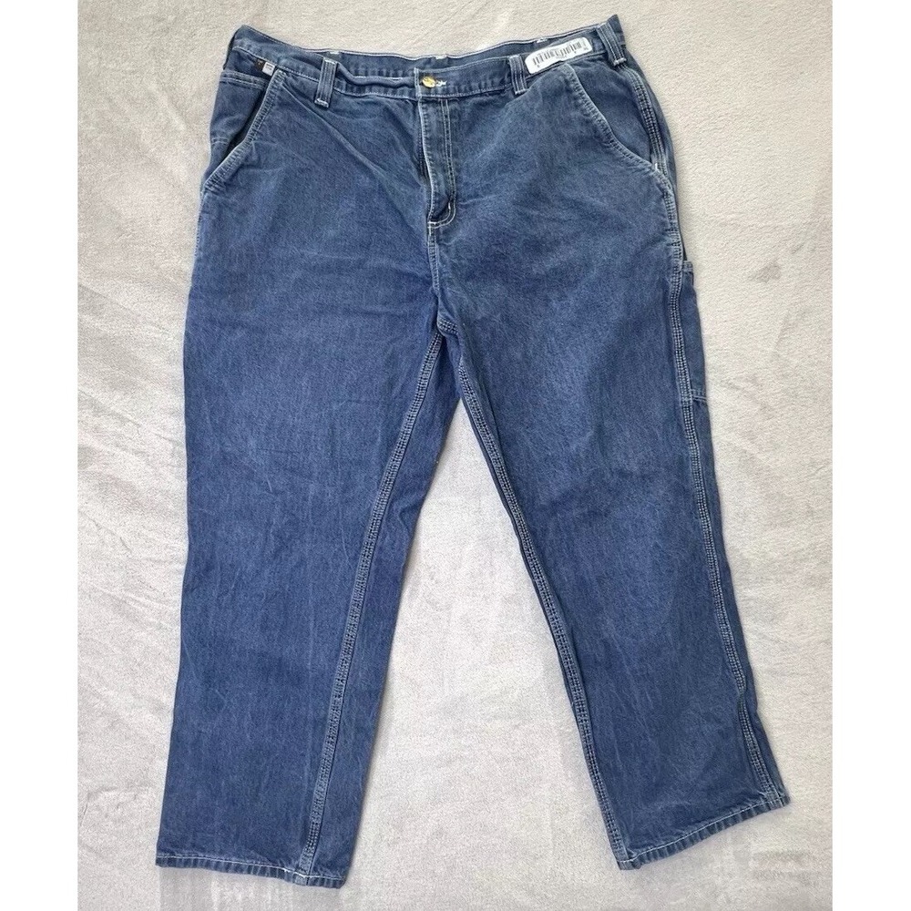 Carhartt FR Carpenter Denim Blue Jeans Size 40X30